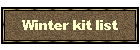 Winter kit list